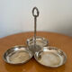 Metal servant, silver, antique