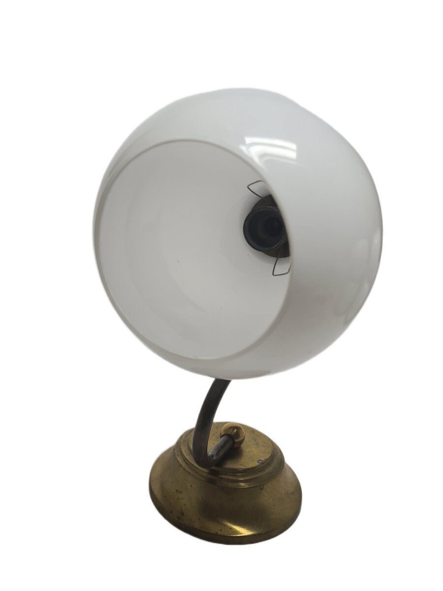 Art Deco metal wall lamp, Poland, 1950s