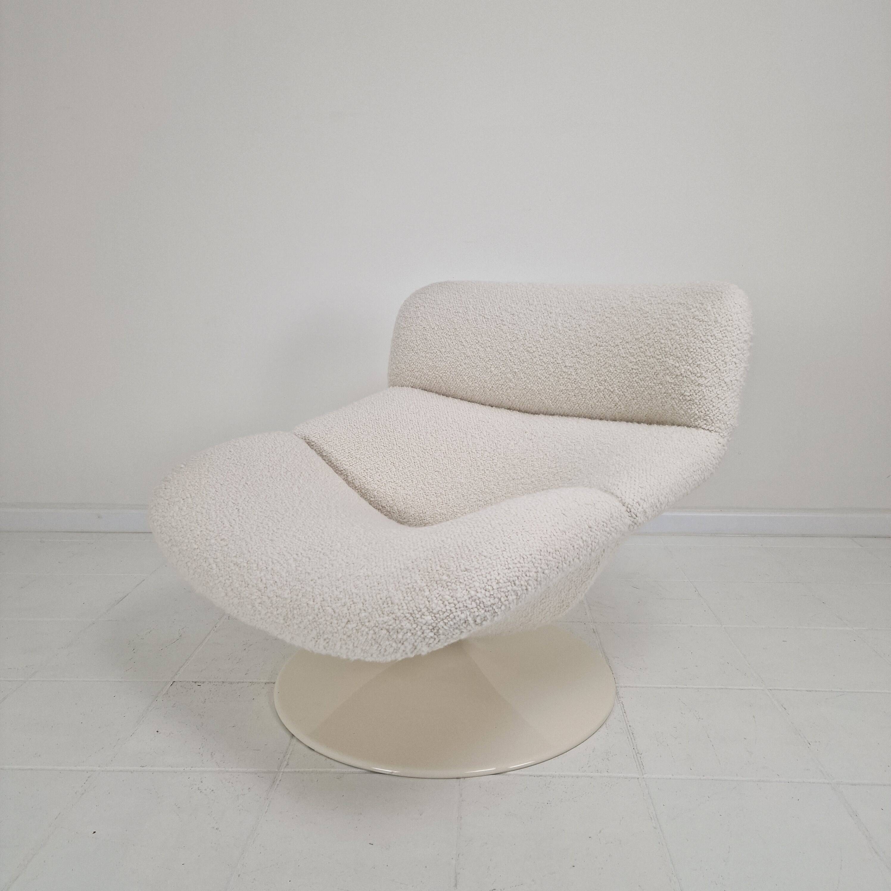 F518 Lounge Chair with Ottoman by Geoffrey Harcourt for Artifort, 1970s