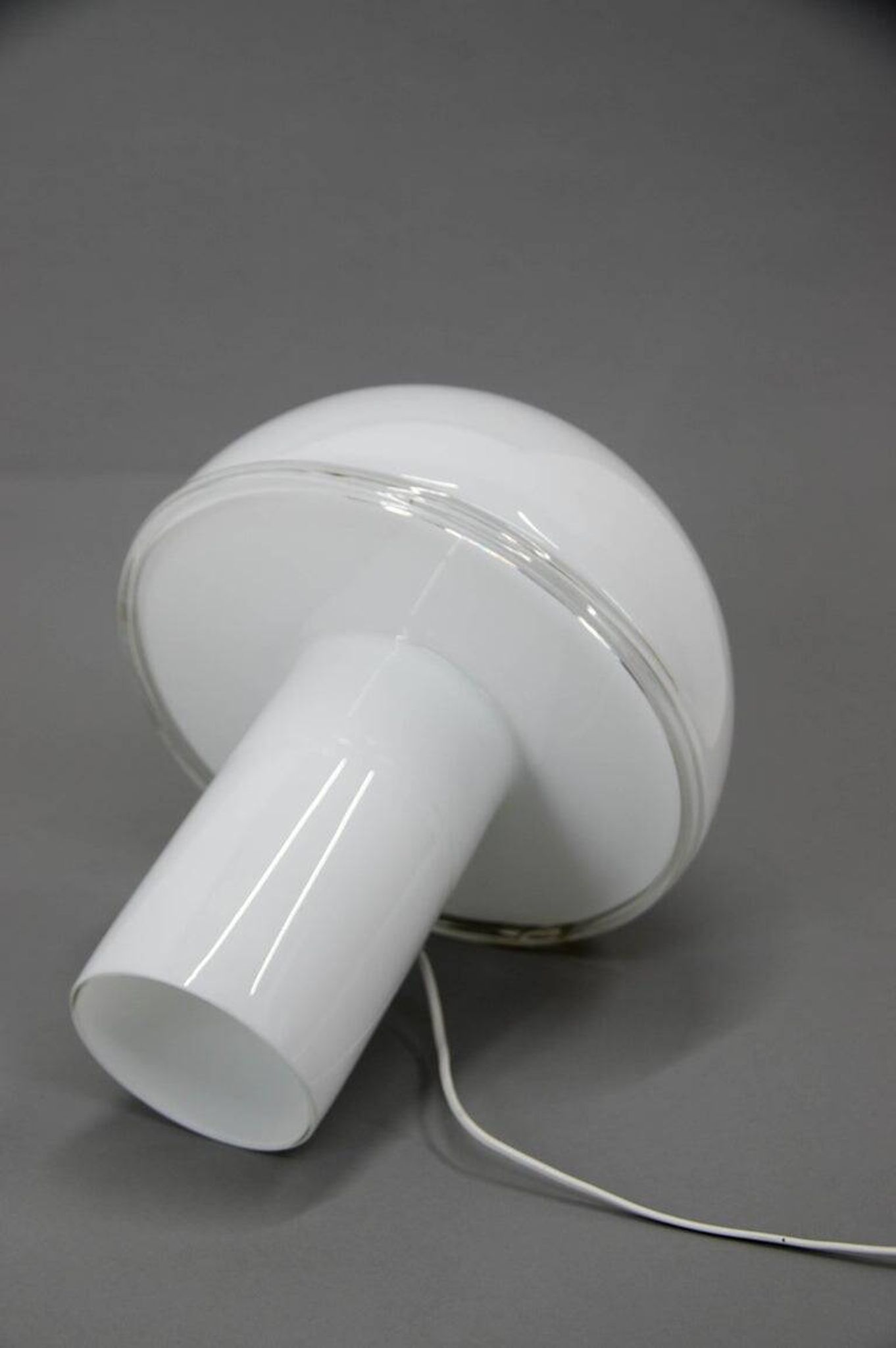 Large Italian Opaline Glass Table or Floor Lamp by Fontana Arte, 2010s