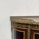 Napoleon III style curved display case in mahogany and veneer, 20th century