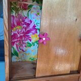 Pop doll toy wardrobe for children wooden furniture 1960 france for room decoration