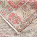 4x8 Red & Yellow Pastel Vintage Rug, 117x254Cm SK 20718