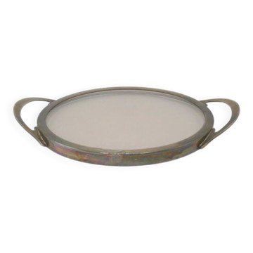 Plateau en verre fumé