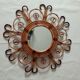 Vintage bamboo mirror 55cm