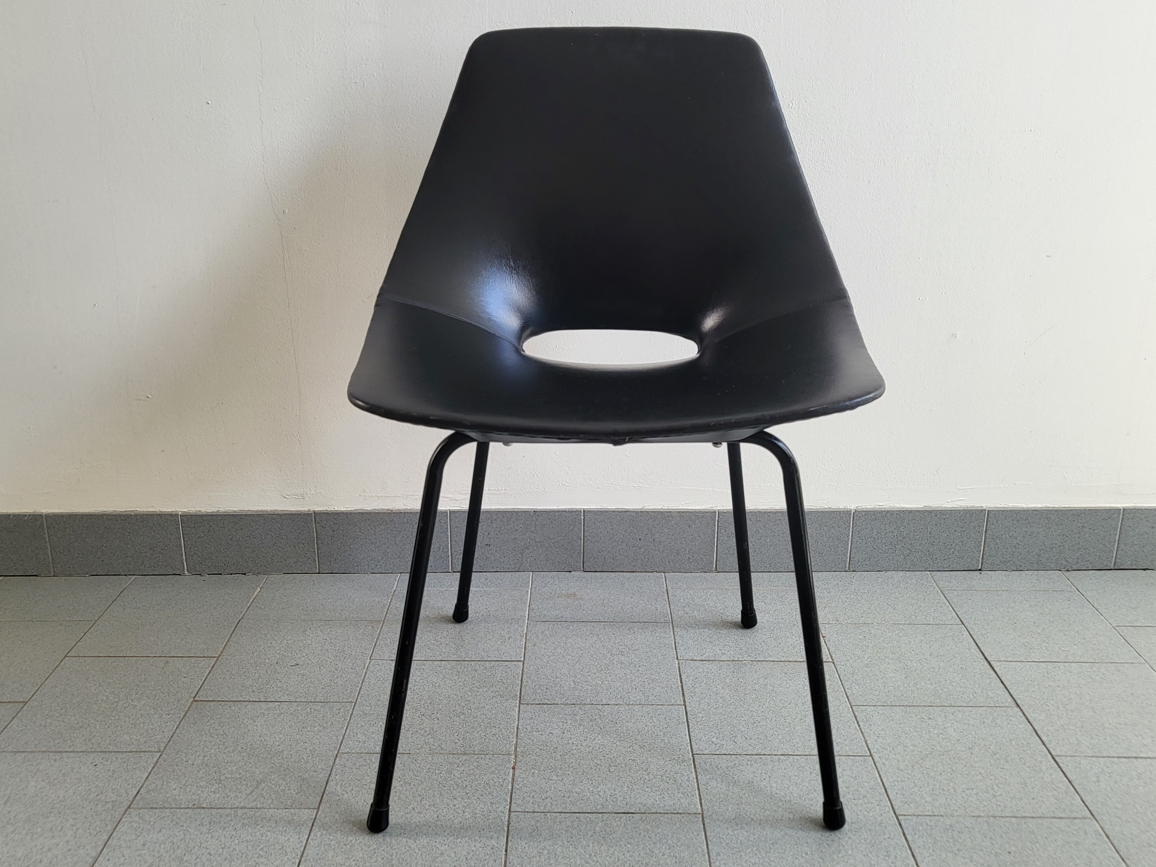 Pierre Guariche tonneau chair for Steiner 1950 vintage