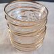 Vintage glassware set with gold filigree – 1960s