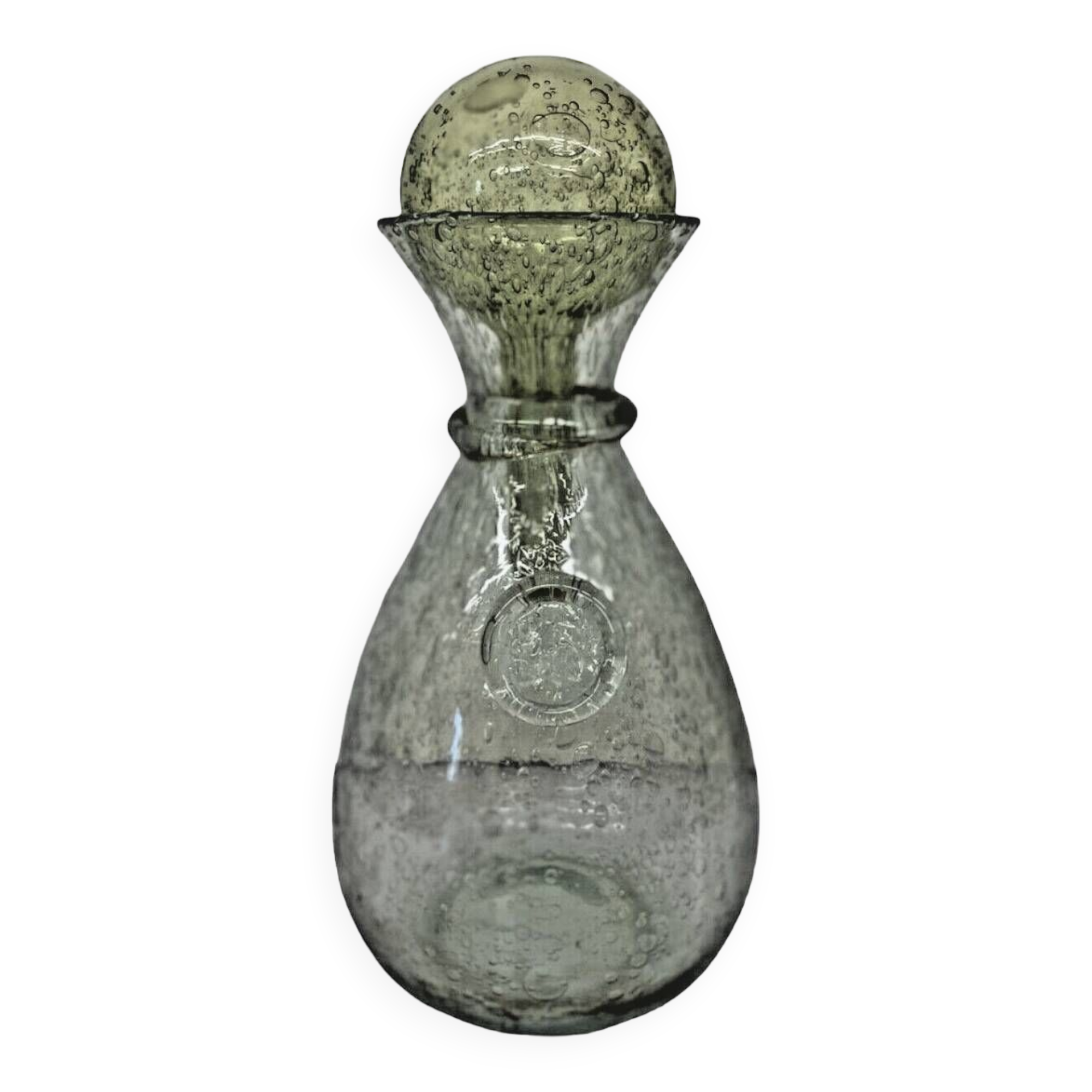 Carafe en verre bullé Biot
