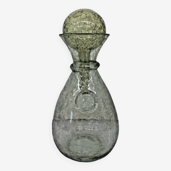 Biot bubbled glass carafe