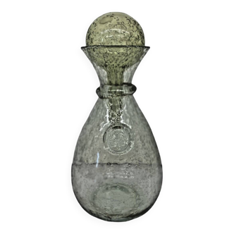 Biot bubbled glass carafe