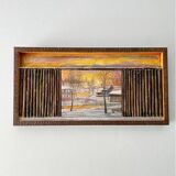 Painting "Chemin d'Or" 2003 - 45 x 23 cm