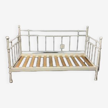 Ikea vintage white iron bed