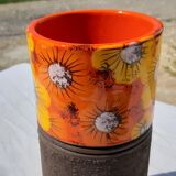 Vintage Vase Enamelled Sandstone of Scandinavian Style