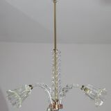 Charming Art Deco Chandelier by Barovier e Toso, 1940s
