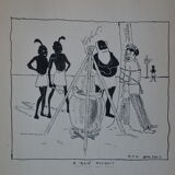 Drawing in indian ink circa 1910