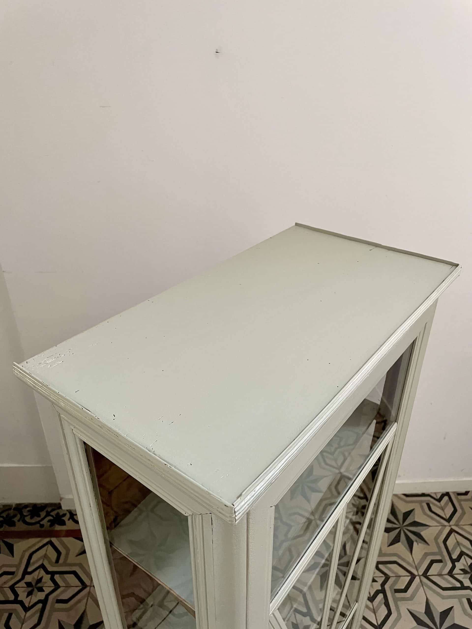 Renovated 1900 glass cabinet