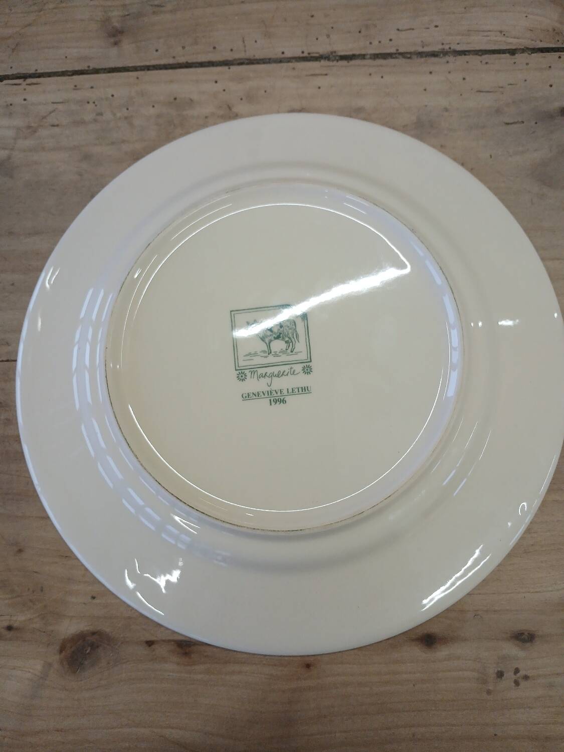 Set of dishes, salad bowl, butter dish Geneviève Lethu