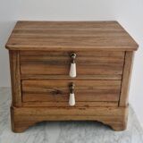 Rustic master piece of furniture, bedside table, late 19th century