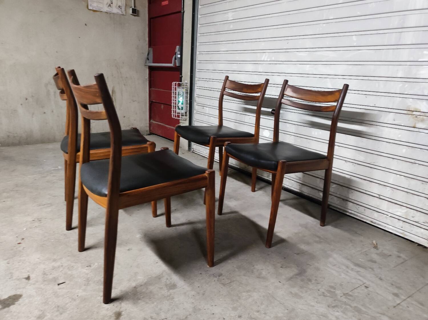 Vintage Scandinavian chairs Gessef teak 1960