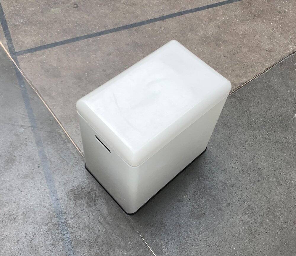 Italian laundry basket from the mid-century space age, 1960s