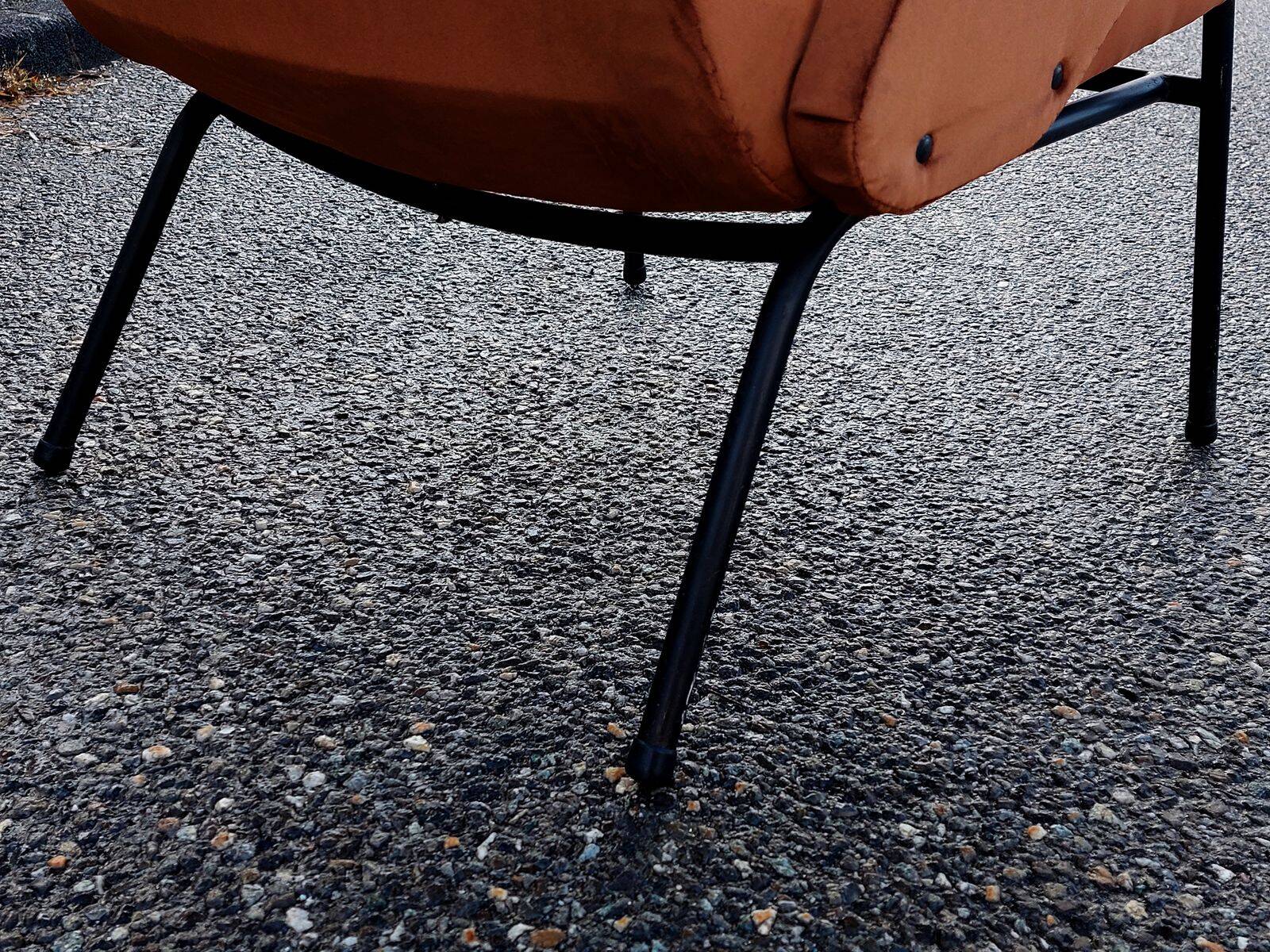 Fauteuil vintage moderniste restauré