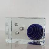 Glass candlestick, 80s