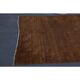 Vintage Turkish Hand-Knotted Wool Cotton Brown Kilim Area Rug 130x187
