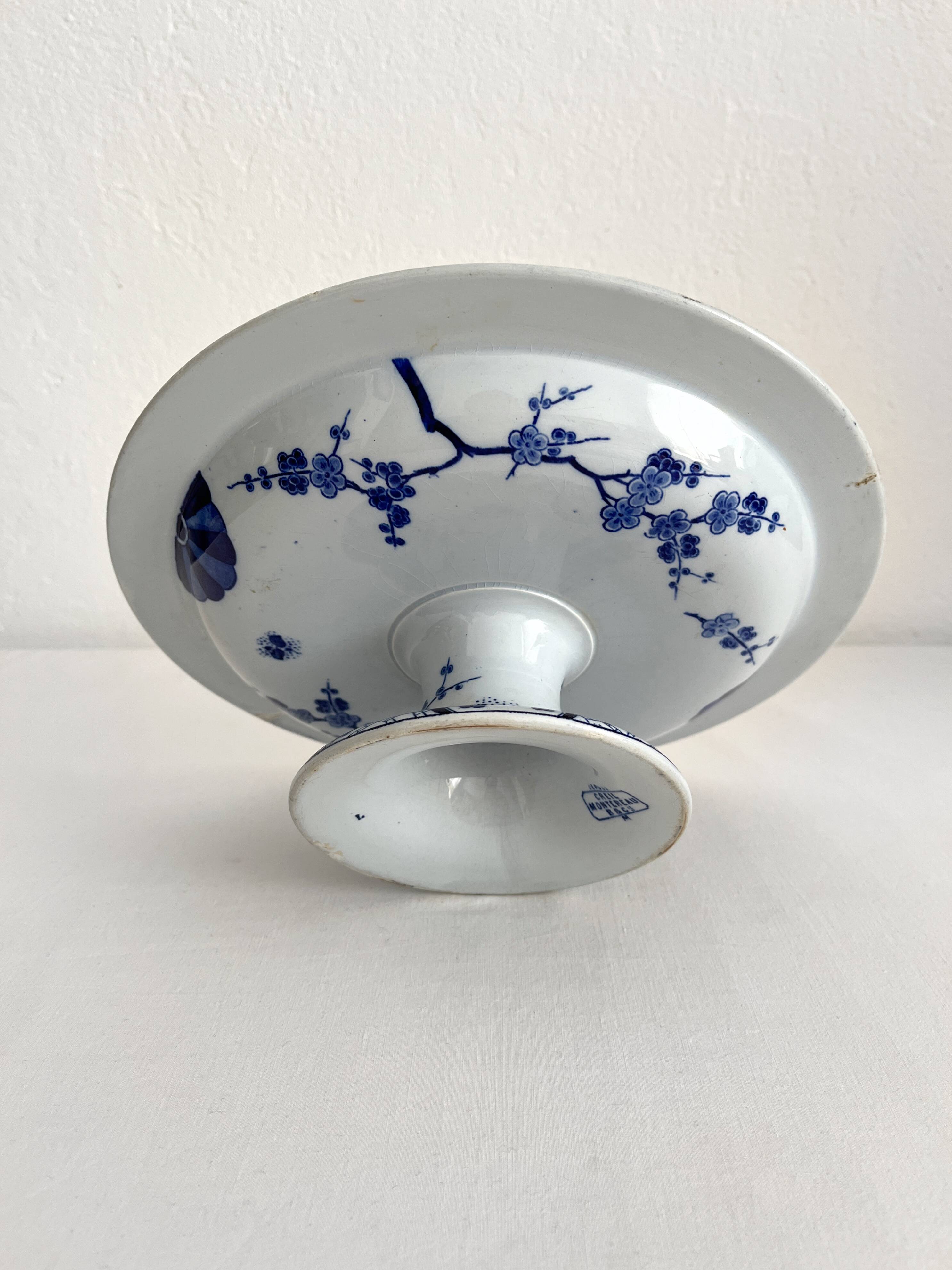 Ironstone fruit bowl "Japan" Creil and Montereau late 19th century