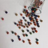 Lot de 100 billes en argile anciennes 1900