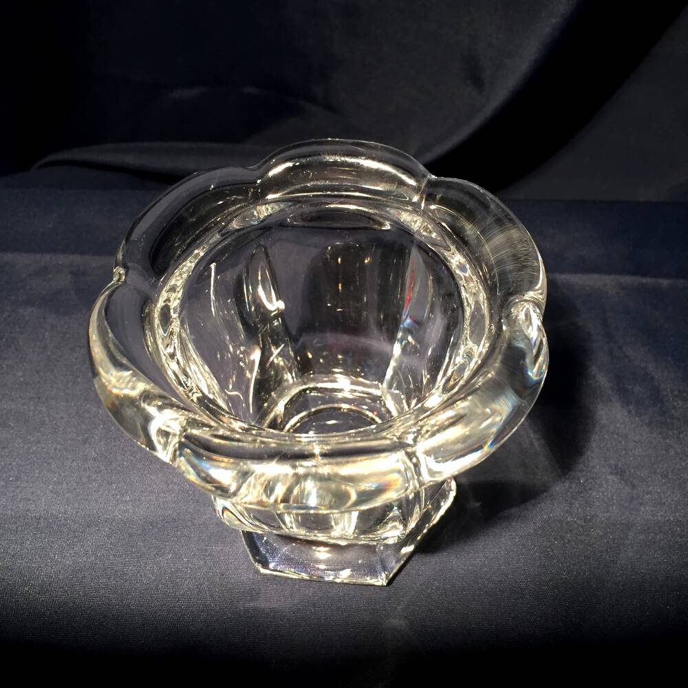 Baccarat crystal mustard pan harcourt missouri model tableware condiment