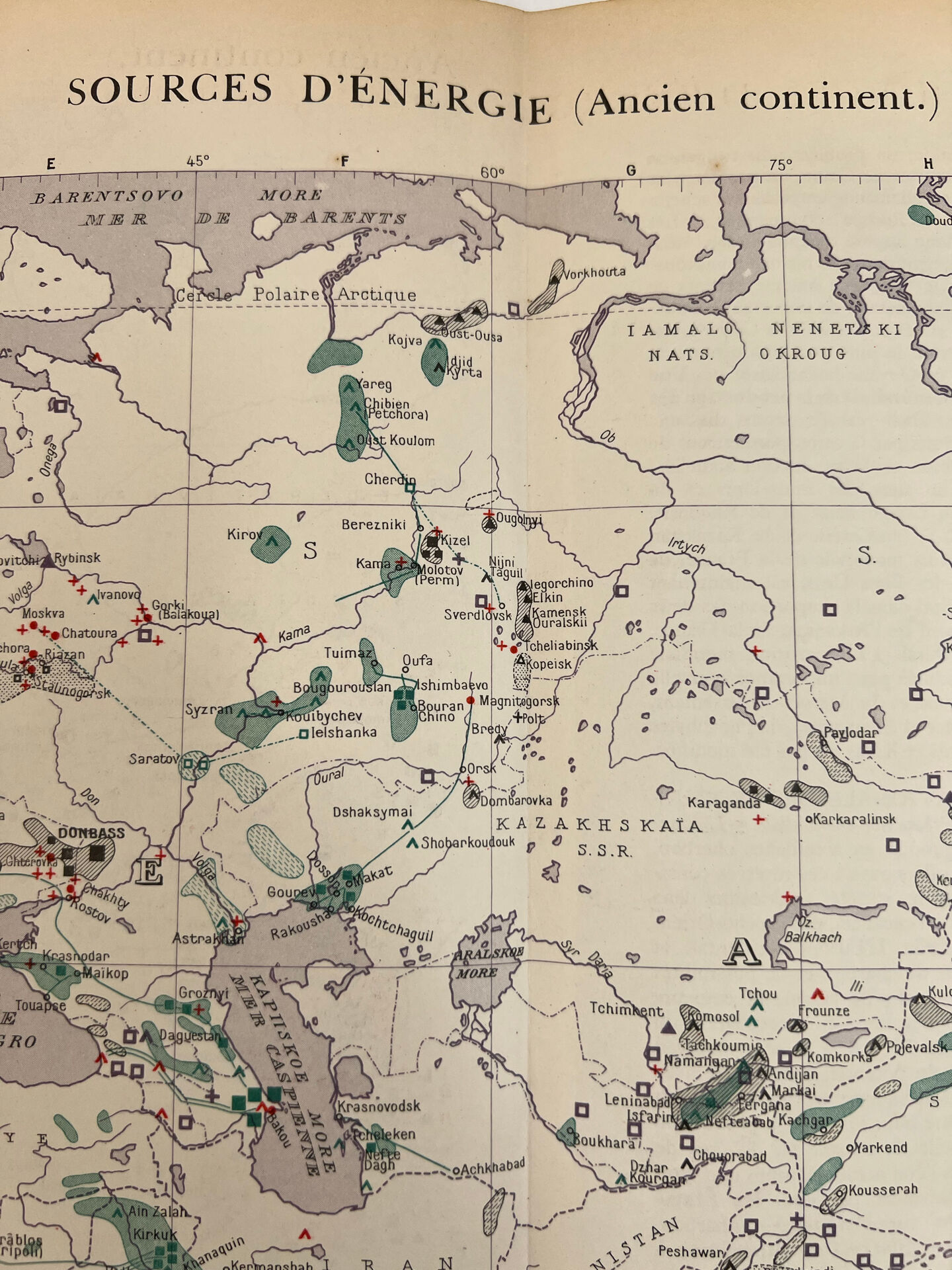 Energy sources — Ancient continent | Original thematic map