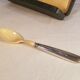 Old ivory silver porridge spoon
