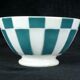 Former little bol Digoin has facets with green stripes