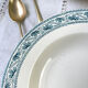 6 deep plates in Boulenger blue ironstone “Champigny”