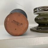 Trio of vintage ceramic candlesticks from the 70s