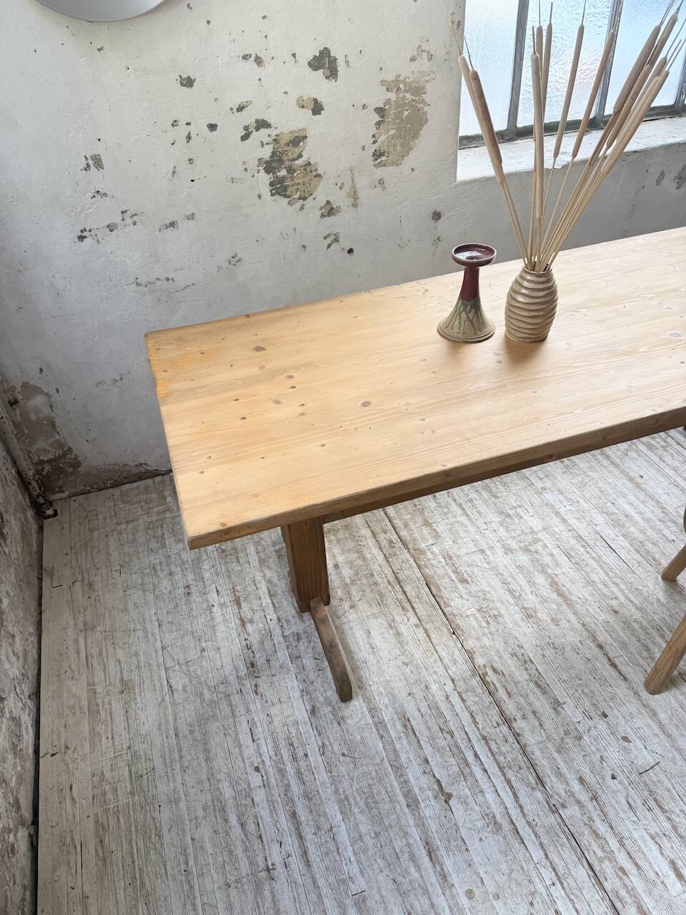 Perriand mountain furniture pine dining table