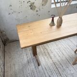 Perriand mountain furniture pine dining table
