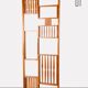 Claustra vintage en bois, fabrication tchèque, 1960