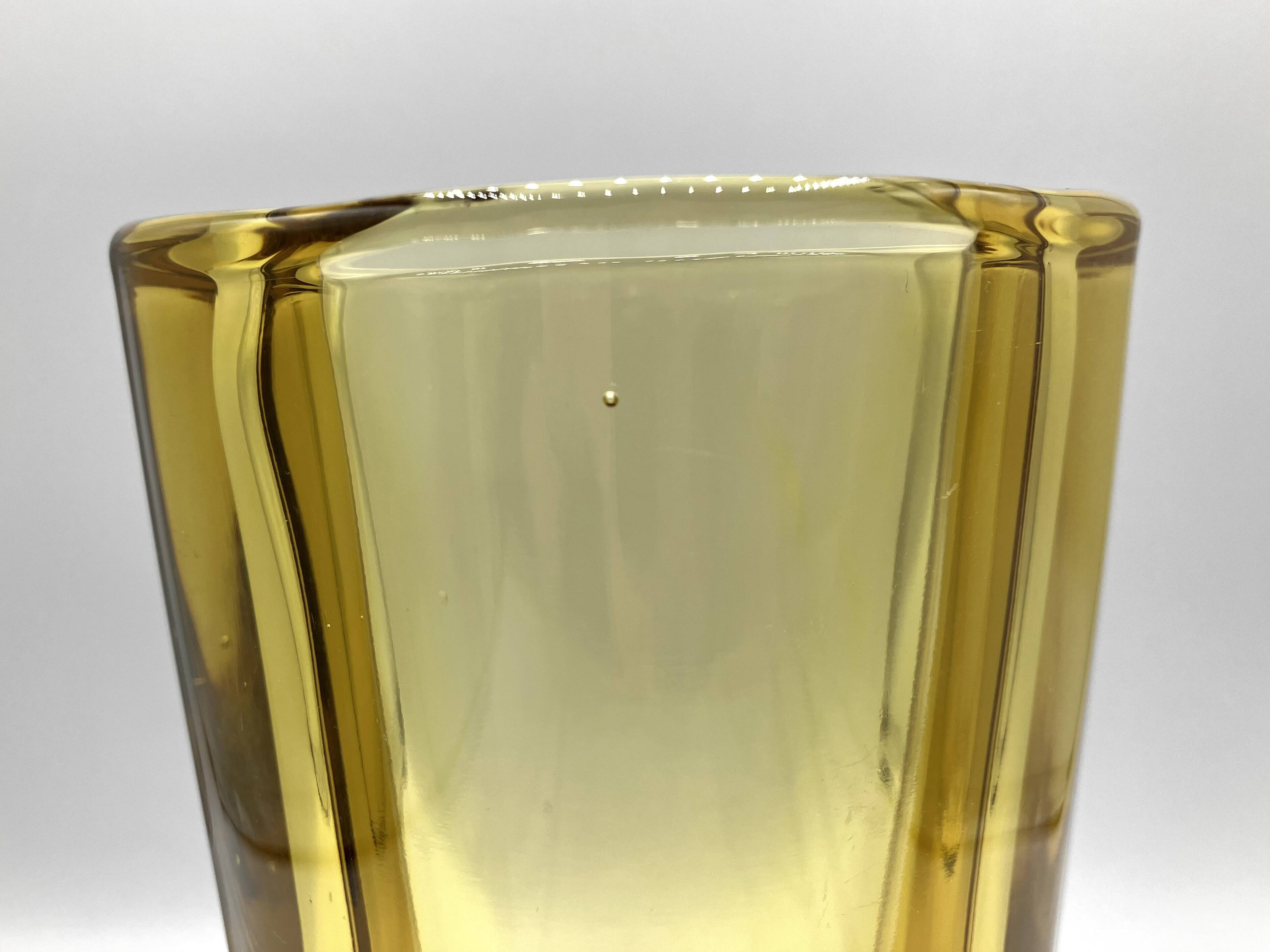 SKLO UNION vase • Rosice glassware • Design Milos Filip, 1960