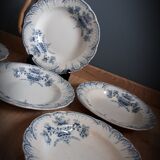 Set 6 hollow plates regency