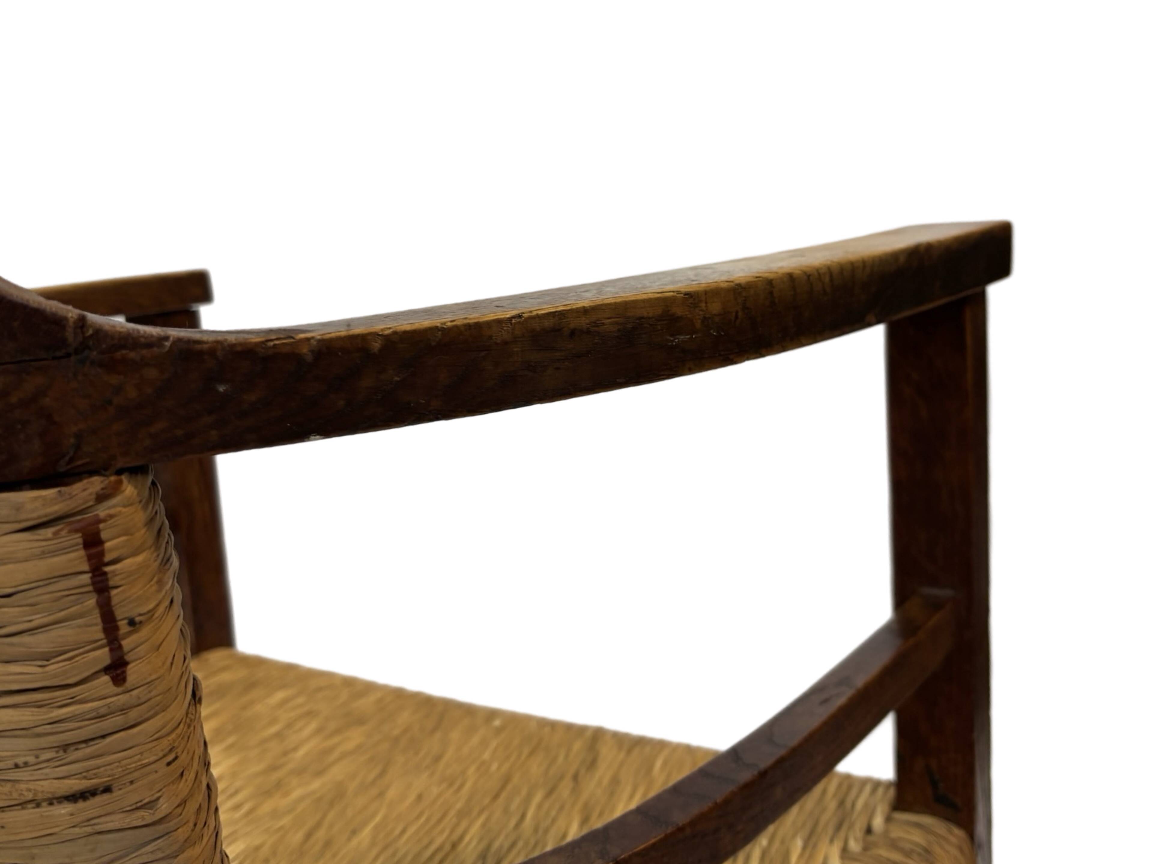 Art Deco chair minimalist oak wicker minimalist design