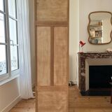 Art Deco style cabinet in raw wood, renovated