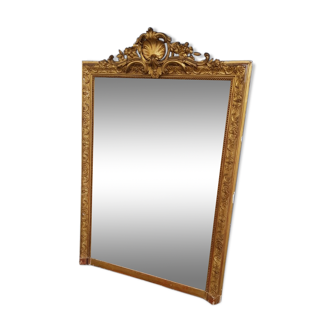 Miroir ancien de cheminée - 150x98cm