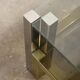 Coffee table in brass and glass 1960