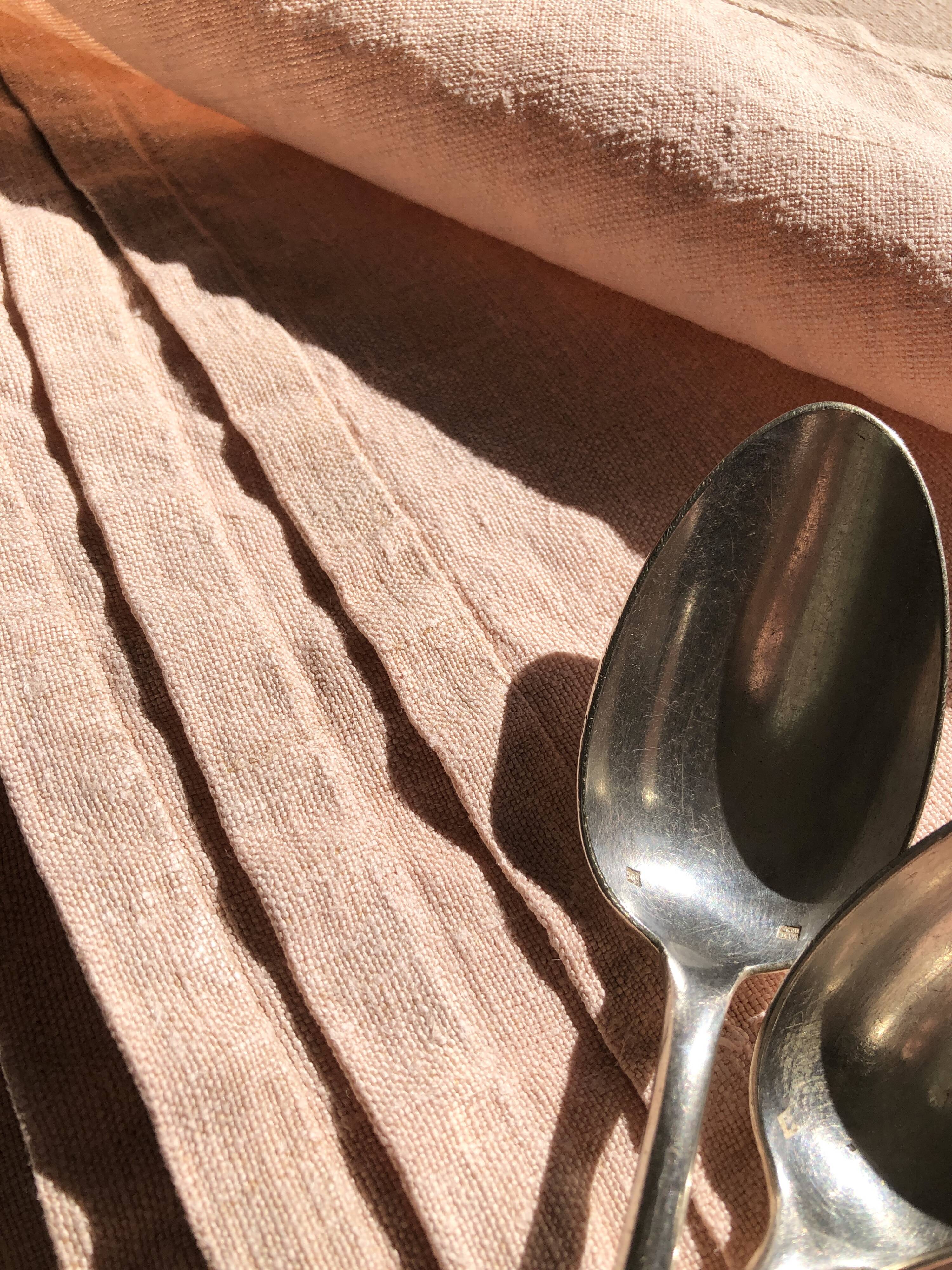 Harvest tablecloth tinted in tea pink