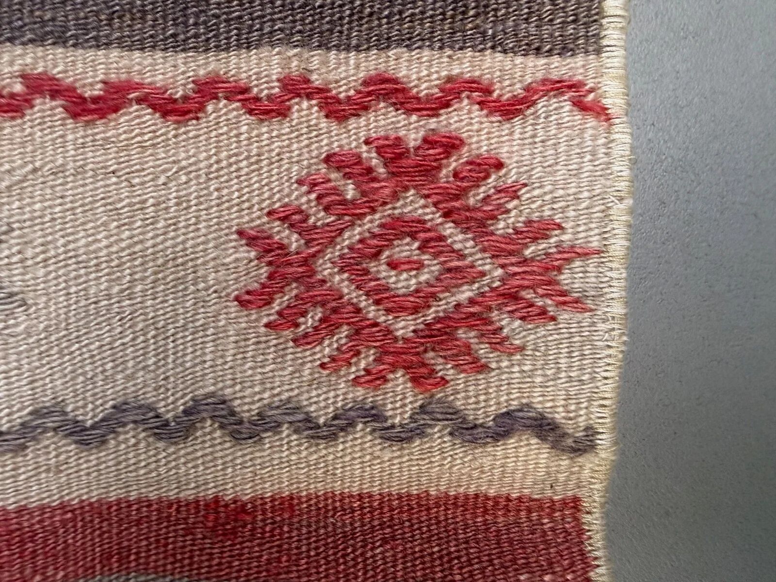 Couloir kilim étroit 57x350 cm shabby chic, vintage turc kelim 2572