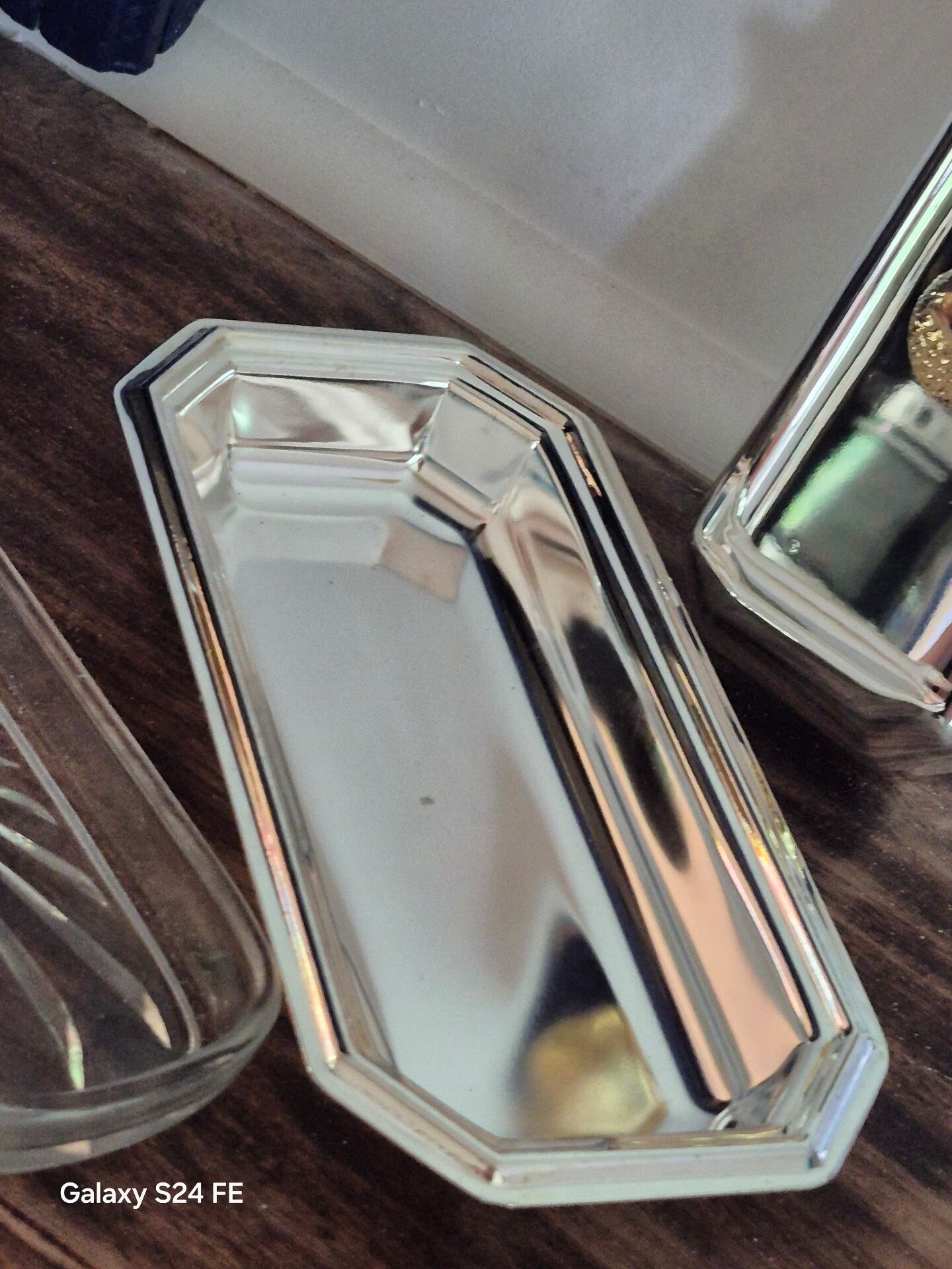 Metal butter dish