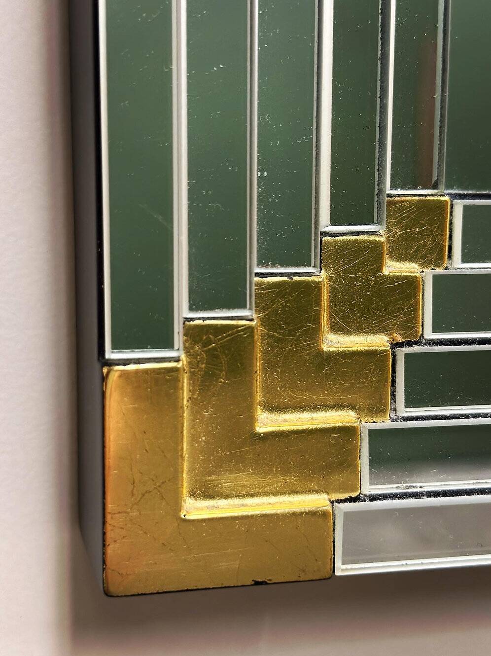 Rare miroir disco de Deknudt, années 1980.