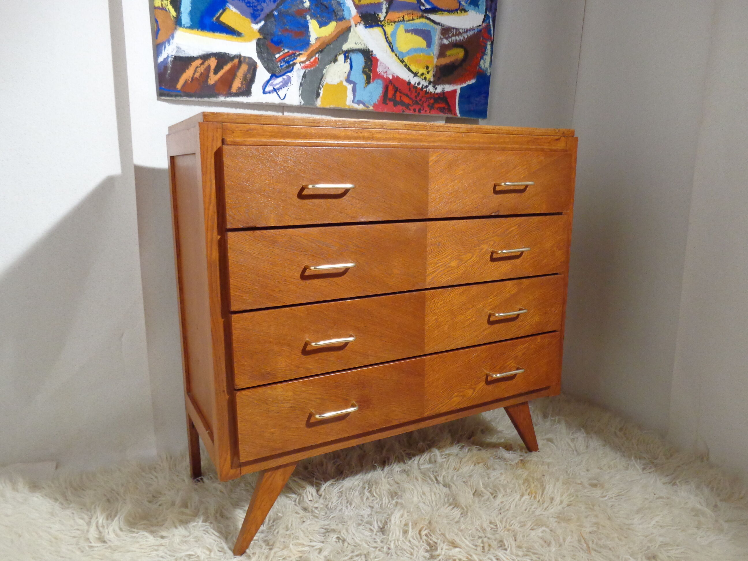 Vintage dresser from the 50s feet compass