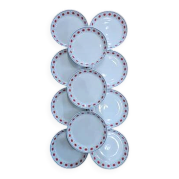 11 vintage deep plates in porcelain by Johann Seltmann - 1970s